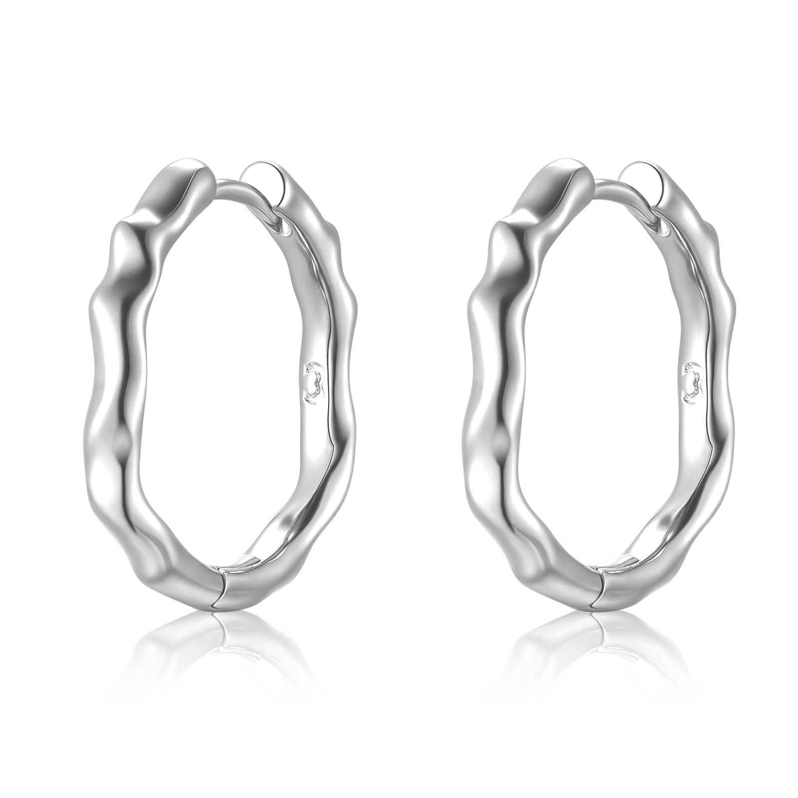 Boucles d'oreilles Anneaux Vague