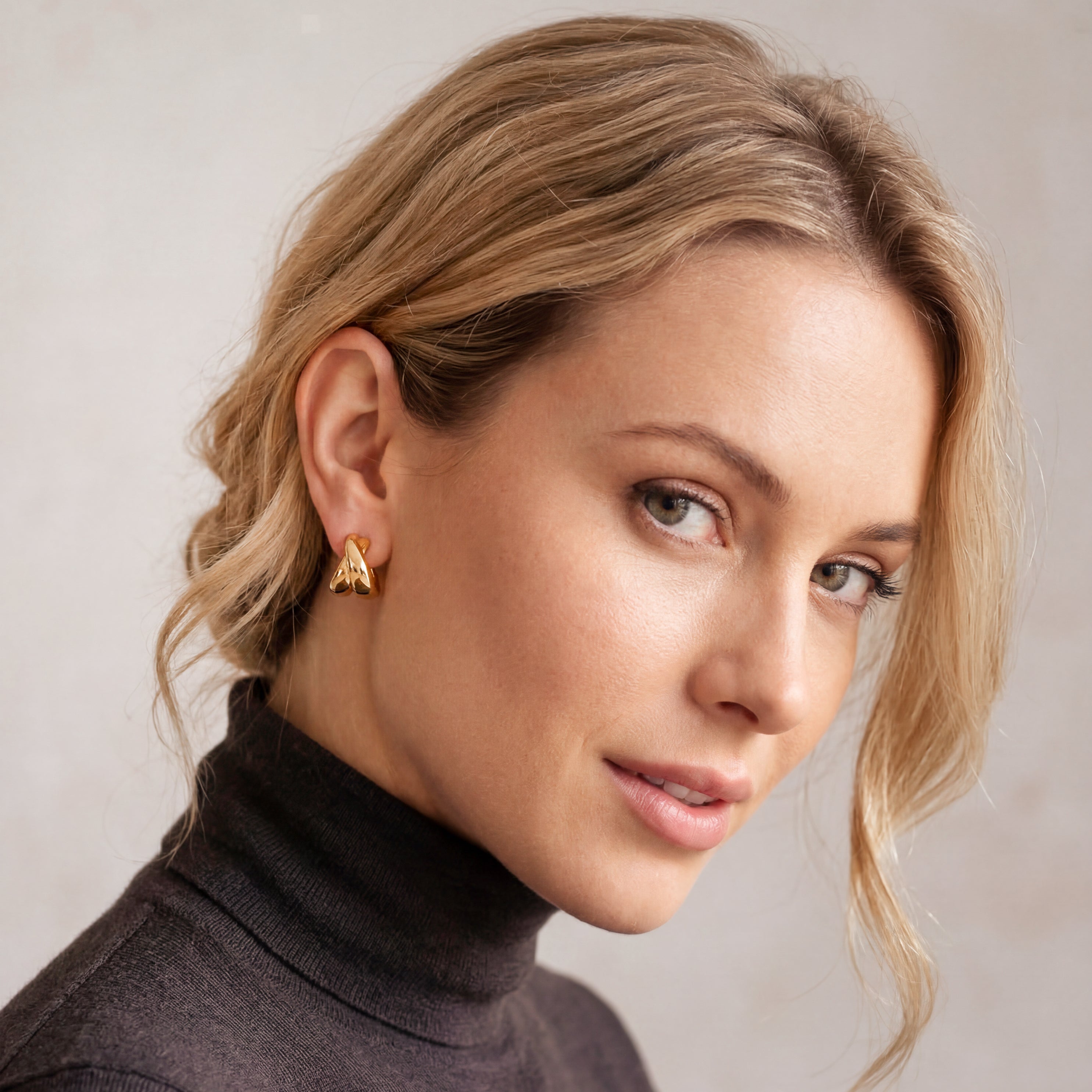 Boucles d'oreilles Anneaux Compacts