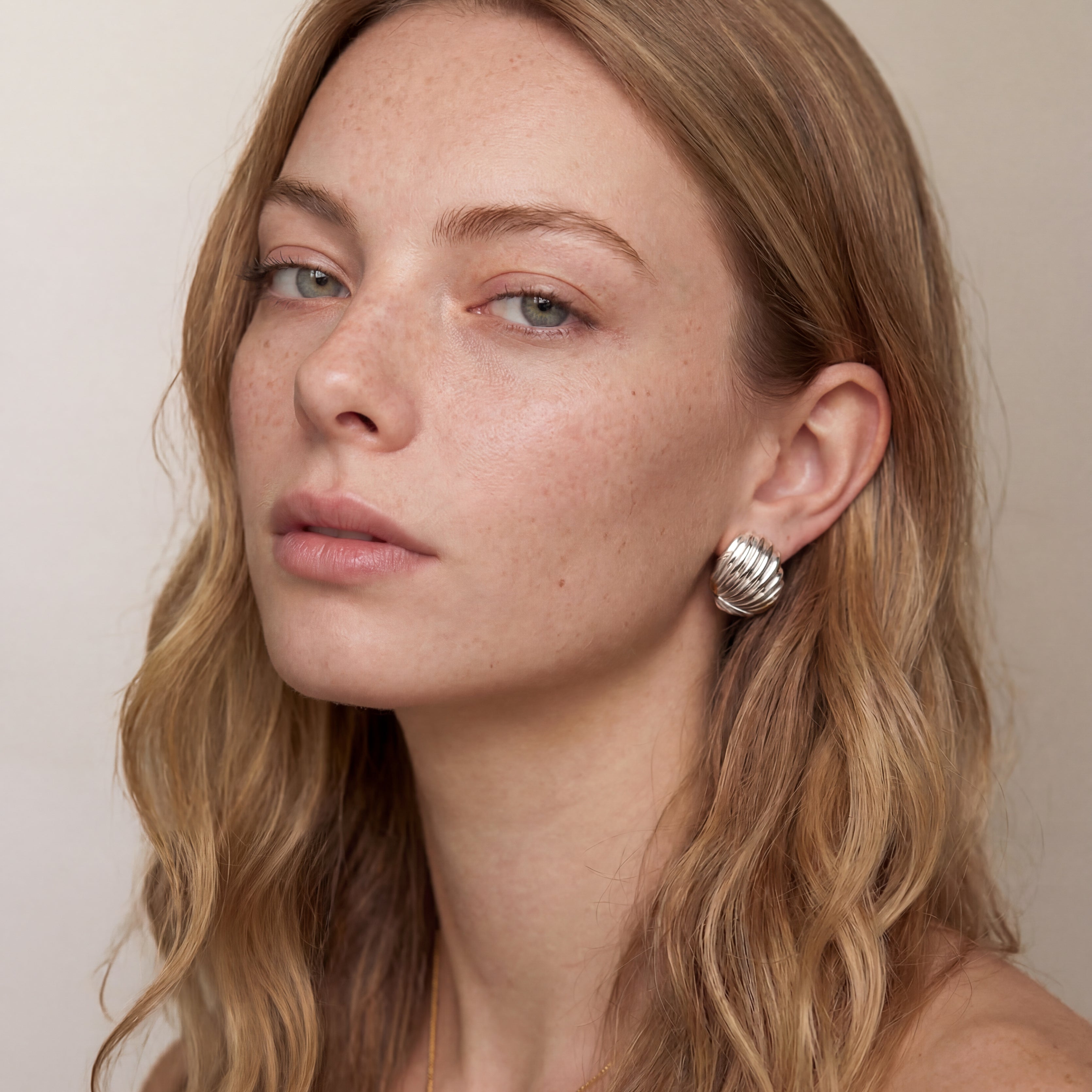 Boucles d'oreilles Coquillage Éventail