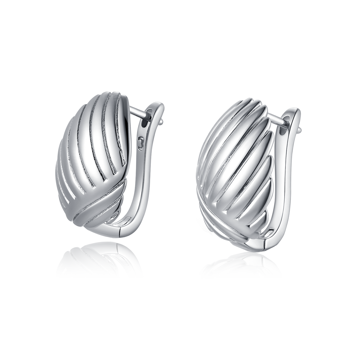 Boucles d'oreilles Coquillage Éventail
