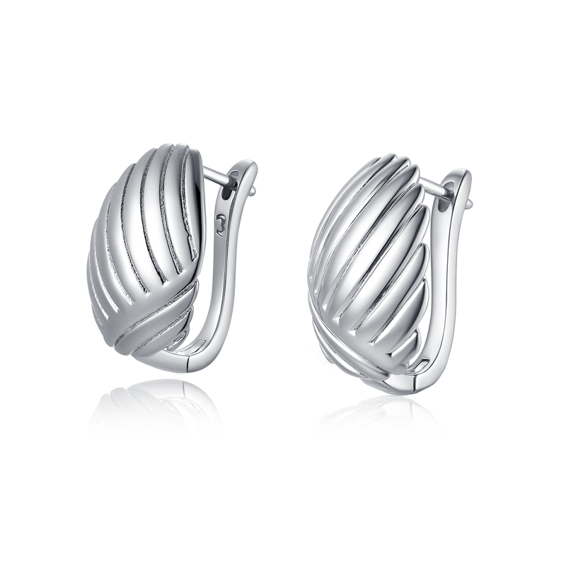 Boucles d'oreilles Coquillage Éventail