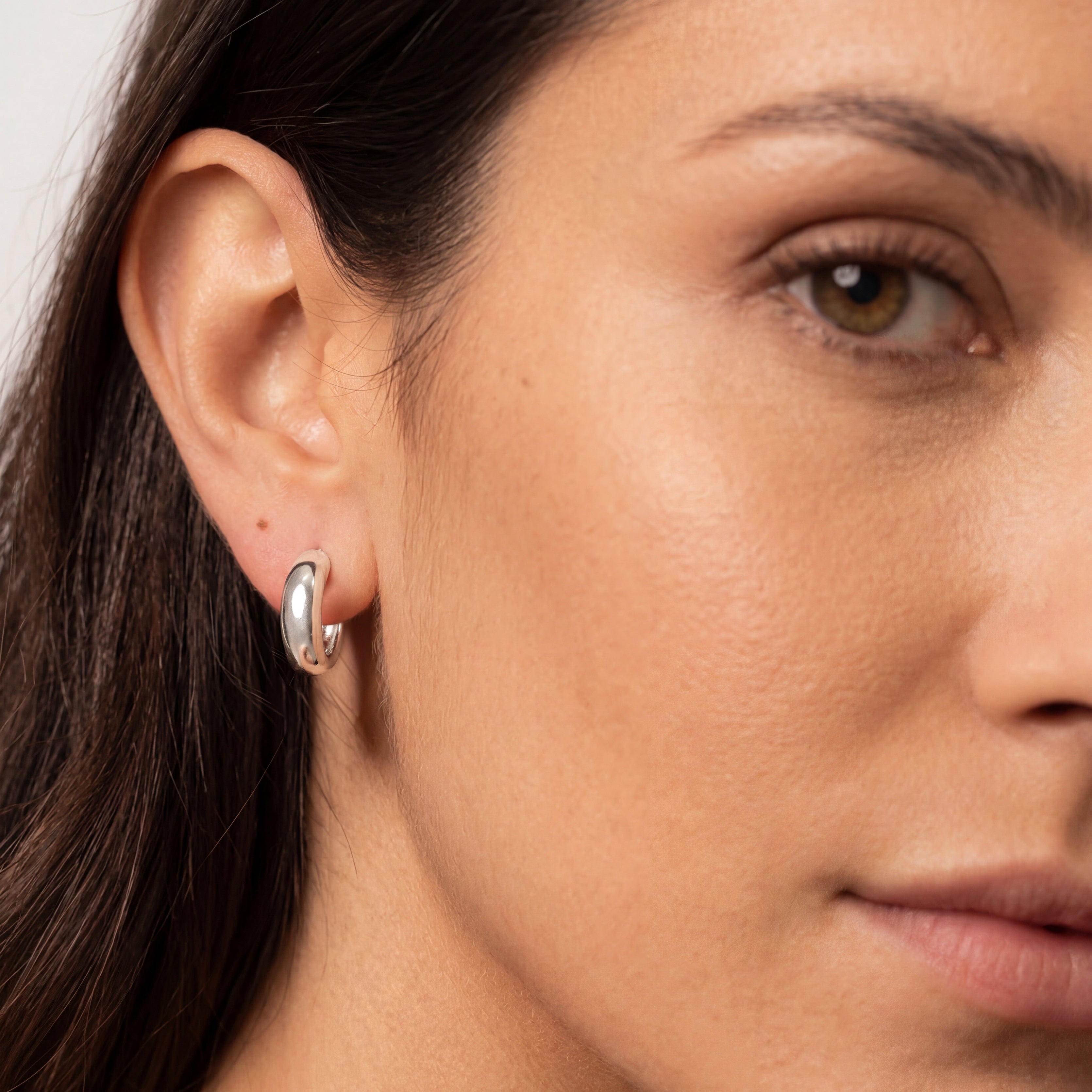 Boucles d'oreilles Anneaux Arrondis