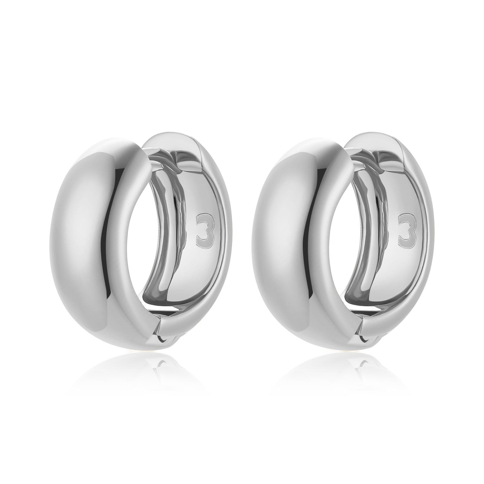 Boucles d'oreilles Anneaux Arrondis