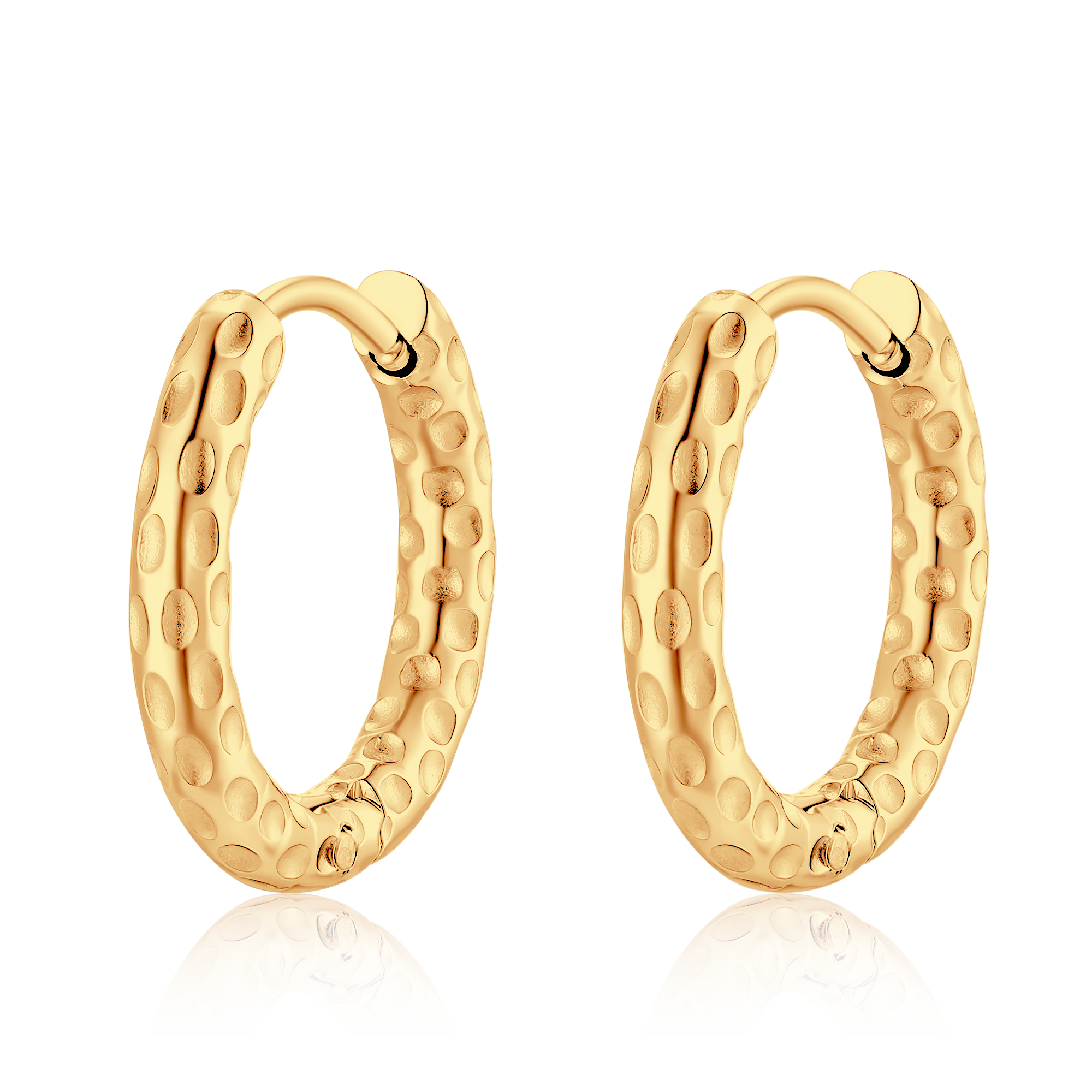 Boucles d'oreilles Anneaux Pointillés