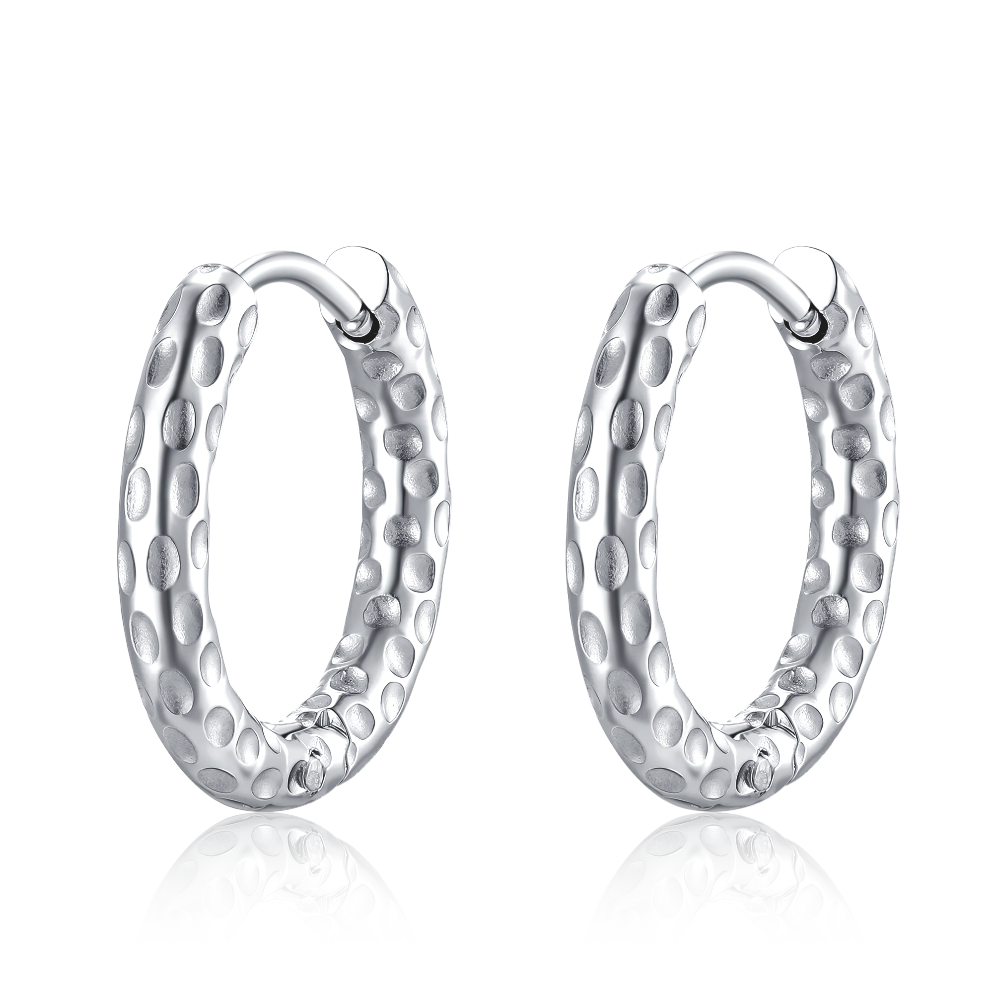 Boucles d'oreilles Anneaux Pointillés