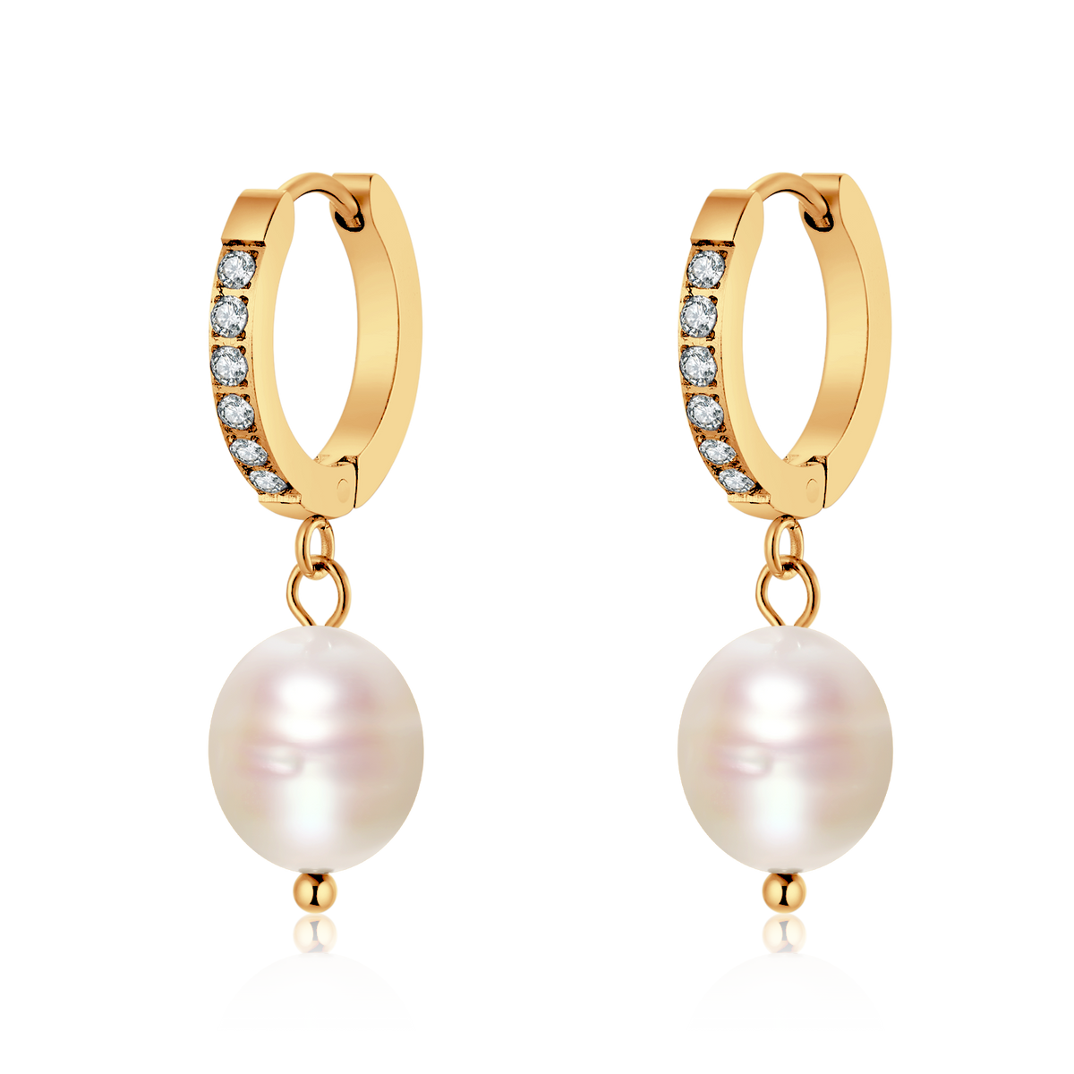 Boucles d'oreilles Anneaux Perle Nuances