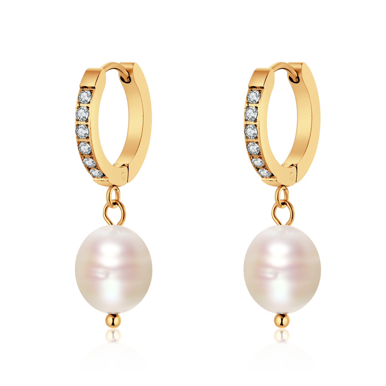 Boucles d'oreilles Anneaux Perle Nuances