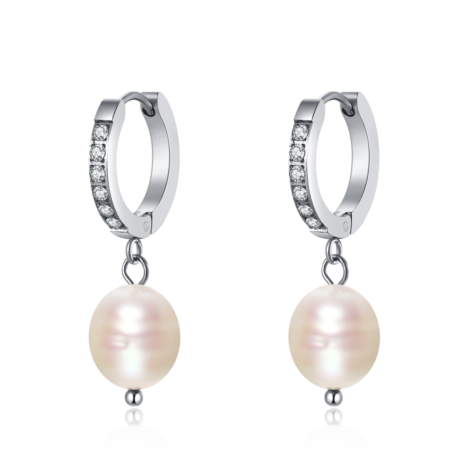 Boucles d'oreilles Anneaux Perle Nuances