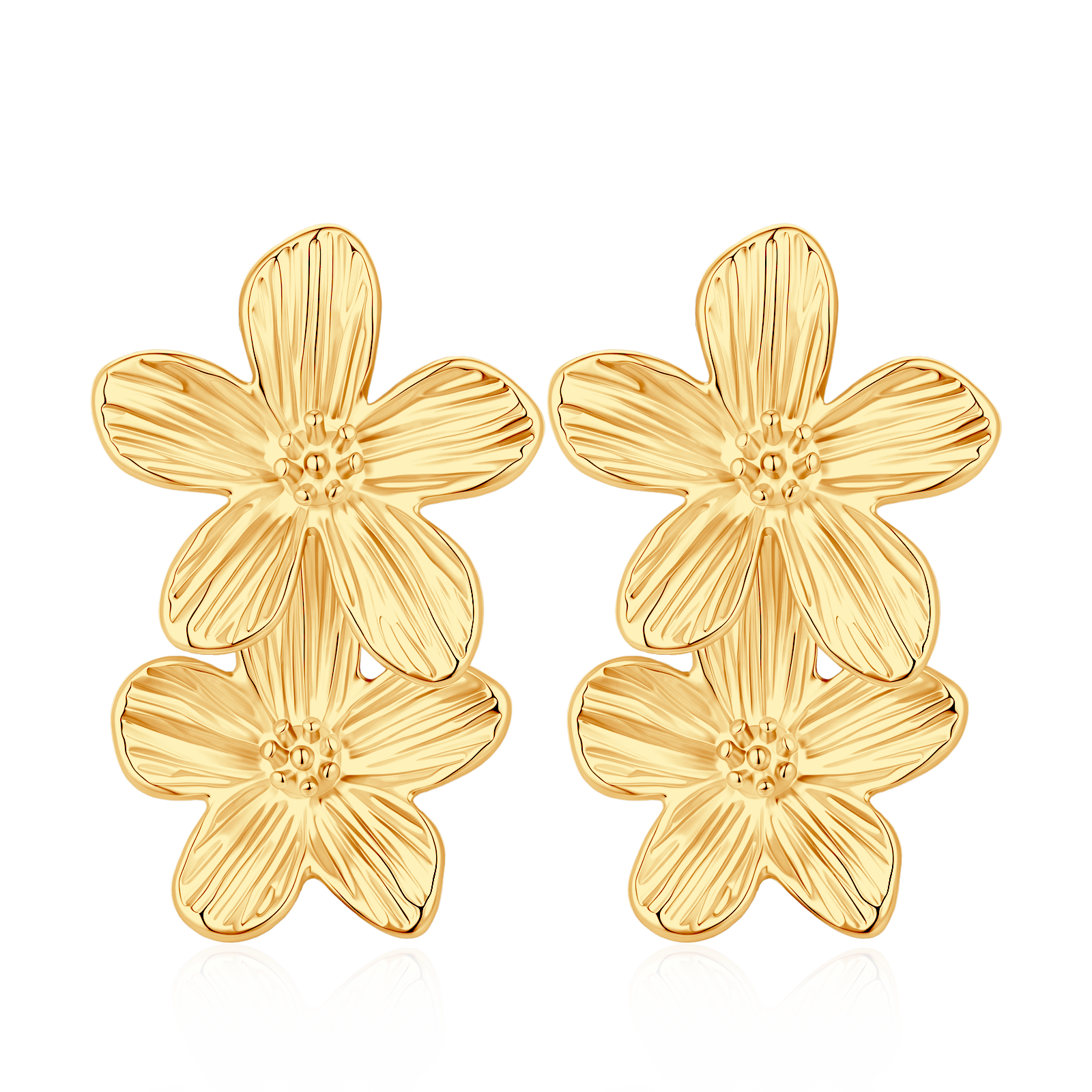 Boucles d'oreilles Cinq Pétales