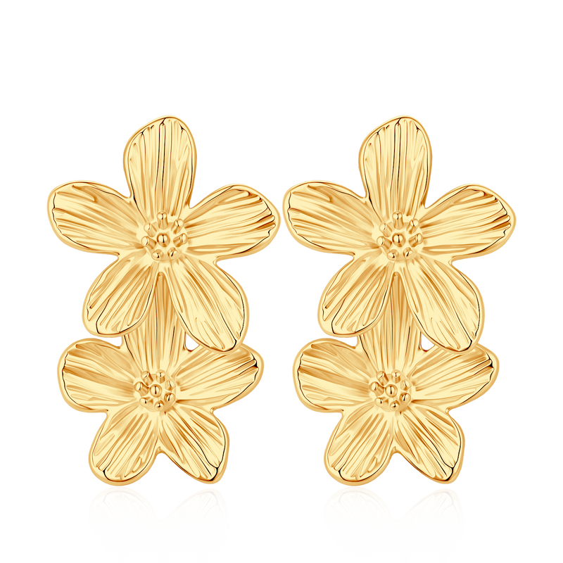 Boucles d'oreilles Cinq Pétales
