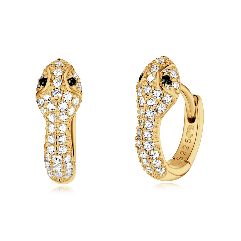 Boucles Serpent d'Argent - LaMaisonDesBijoux