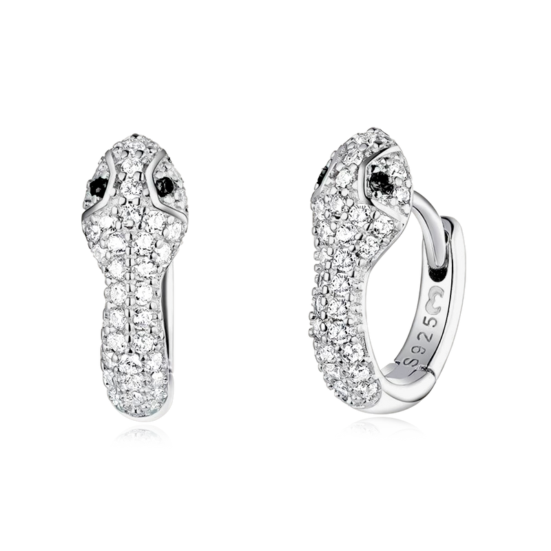 Boucles Serpent d'Argent - LaMaisonDesBijoux