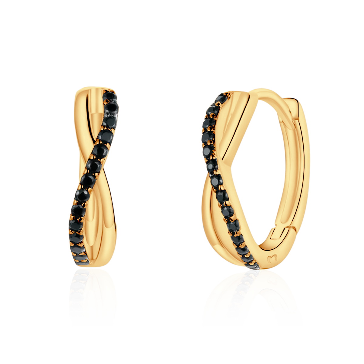 Boucles d'oreilles Charbon - LaMaisonDesBijoux