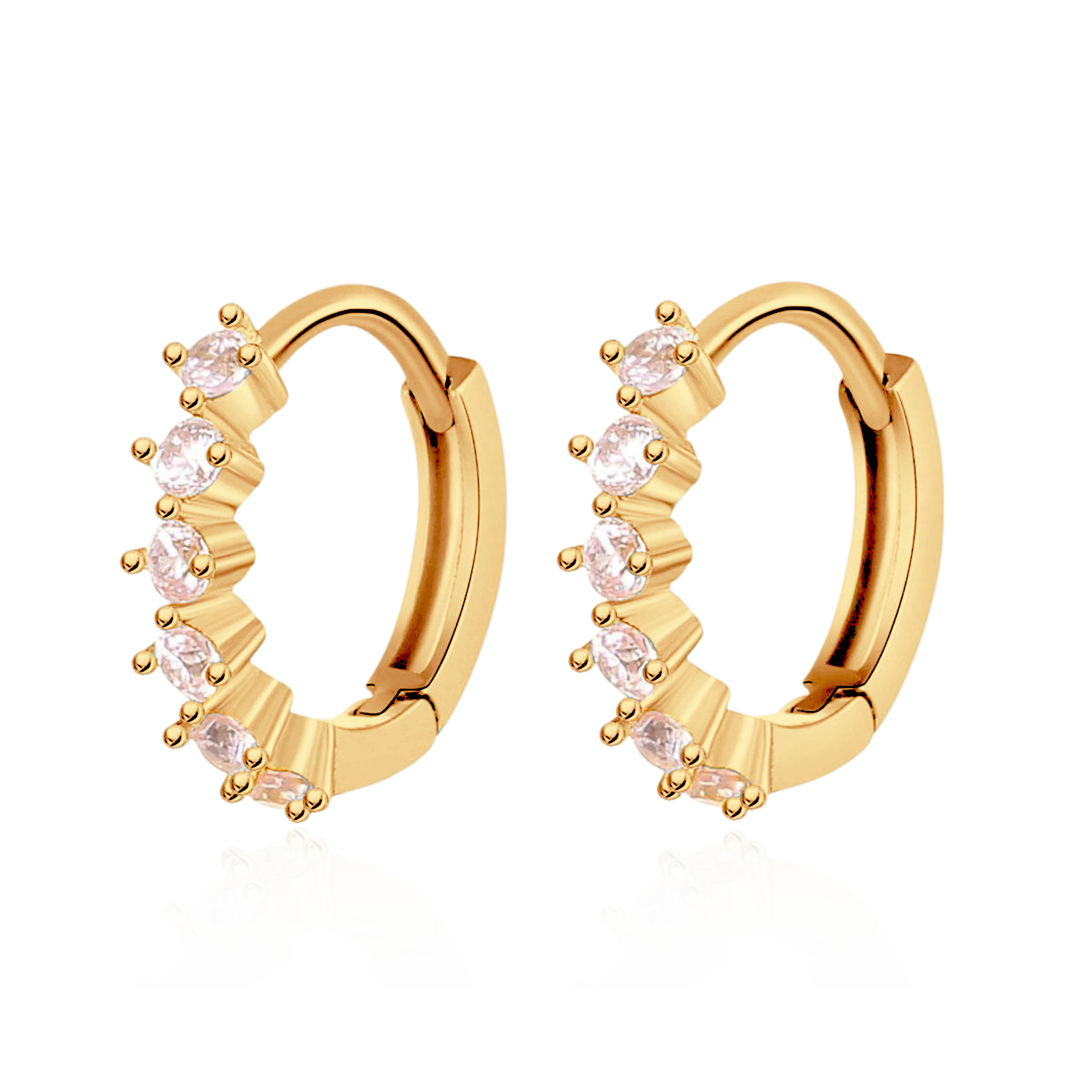 Boucles d'oreilles Vert rosé