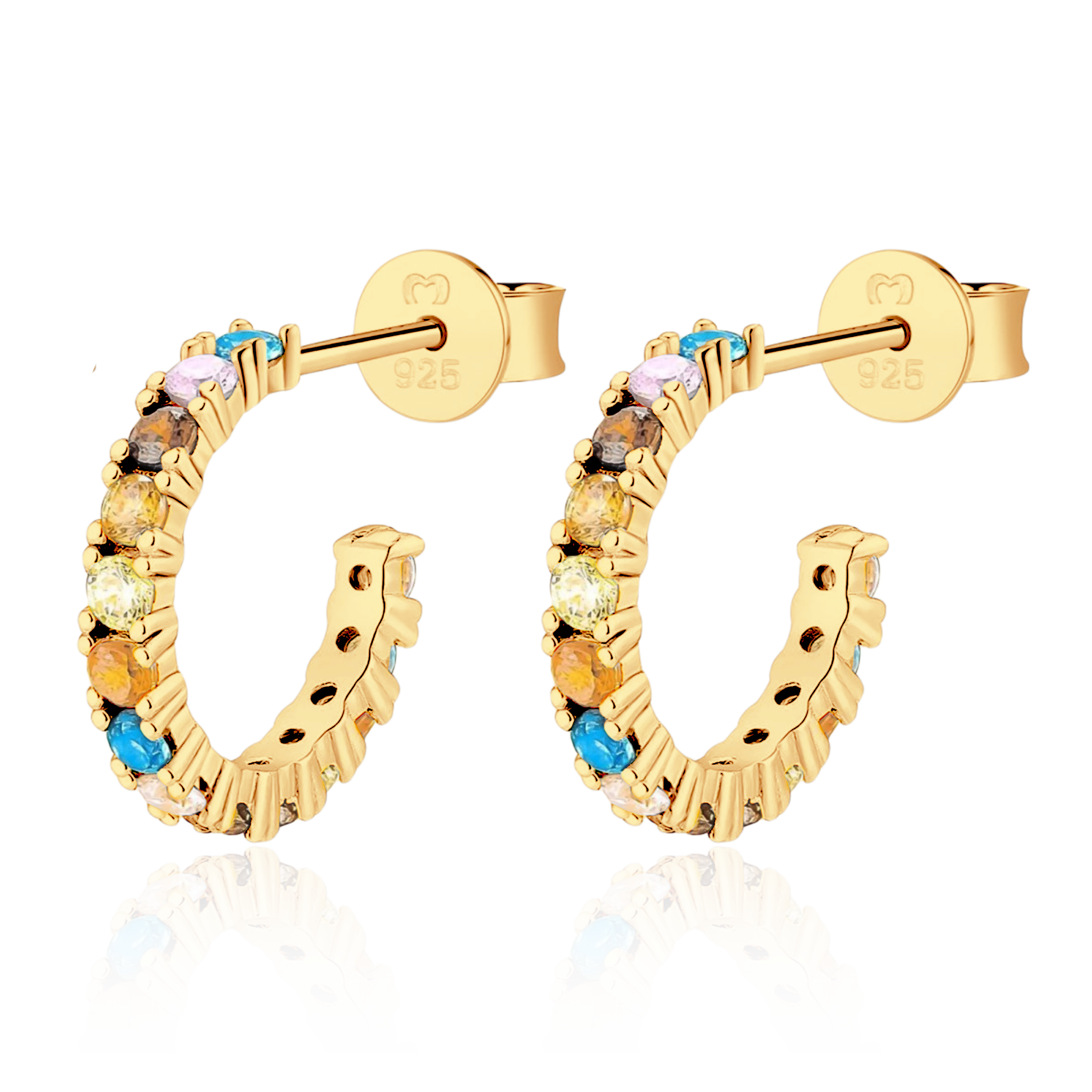 Boucles d'oreilles Demi-anneau Tropicale - LaMaisonDesBijoux