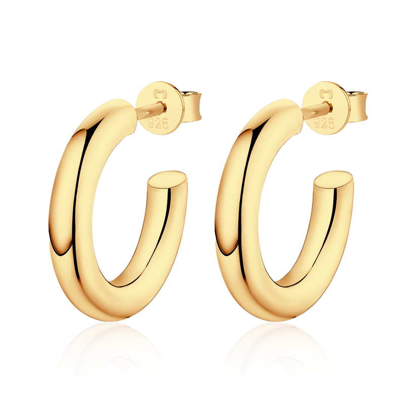 Boucles d'oreilles Demi-anneau Lumina - LaMaisonDesBijoux