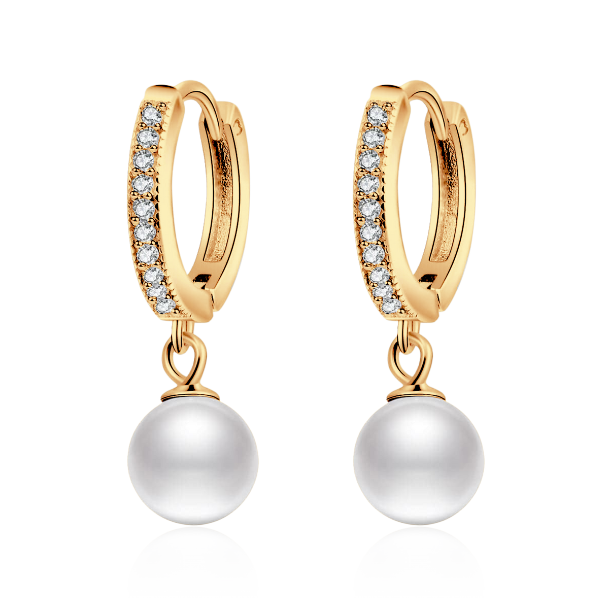 Boucles d'oreilles Perles et Brillants - LaMaisonDesBijoux