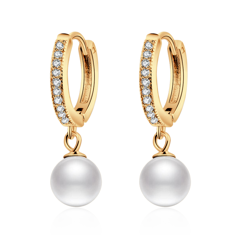 Boucles d'oreilles Perles et Brillants - LaMaisonDesBijoux