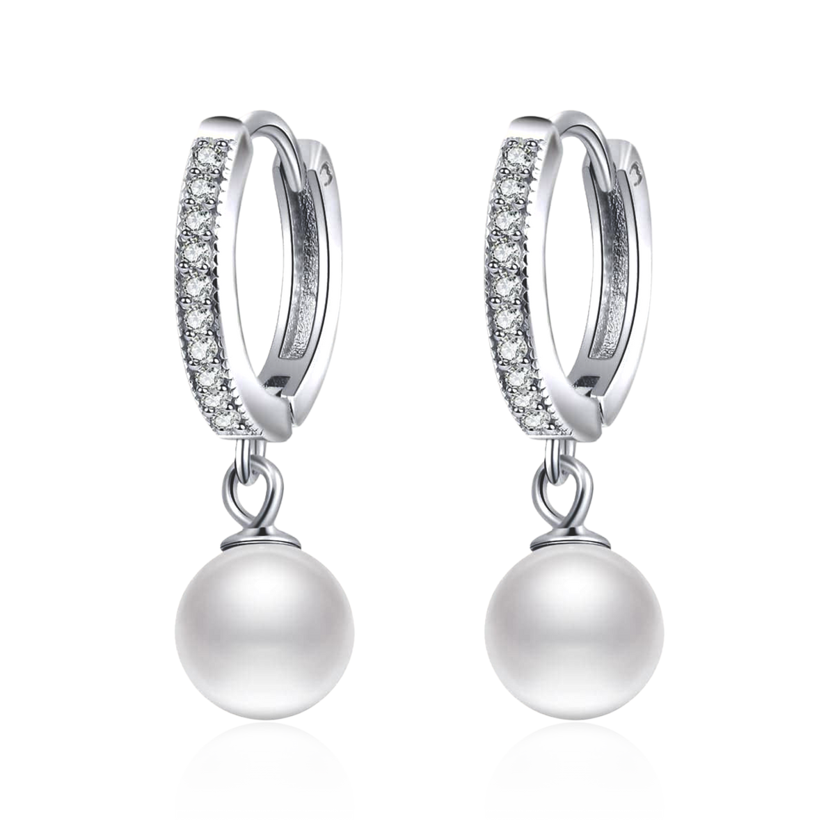 Boucles d'oreilles perle et strass – Boutique JAGA Boucles d'oreilles perle et strass – Boutique JAGA