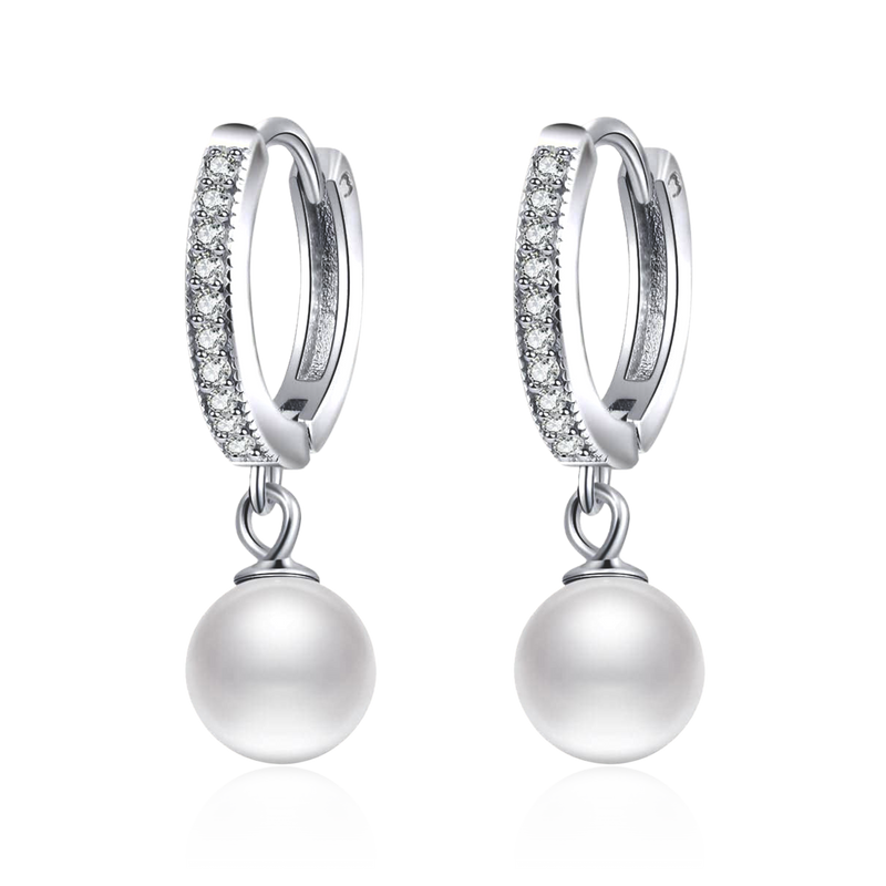 Boucles d'oreilles Perles et Brillants - LaMaisonDesBijoux