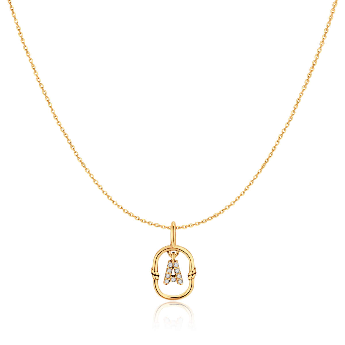 Halskette mit Initialen-Leuchtkraft