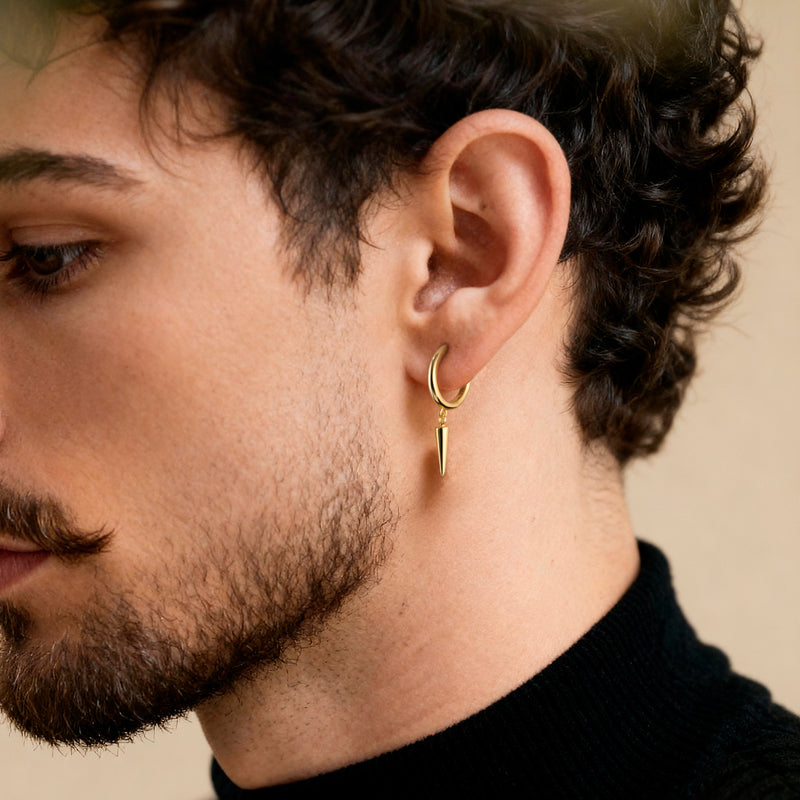 Boucles d'oreilles Homme BRAVE Erratique - LaMaisonDesBijoux