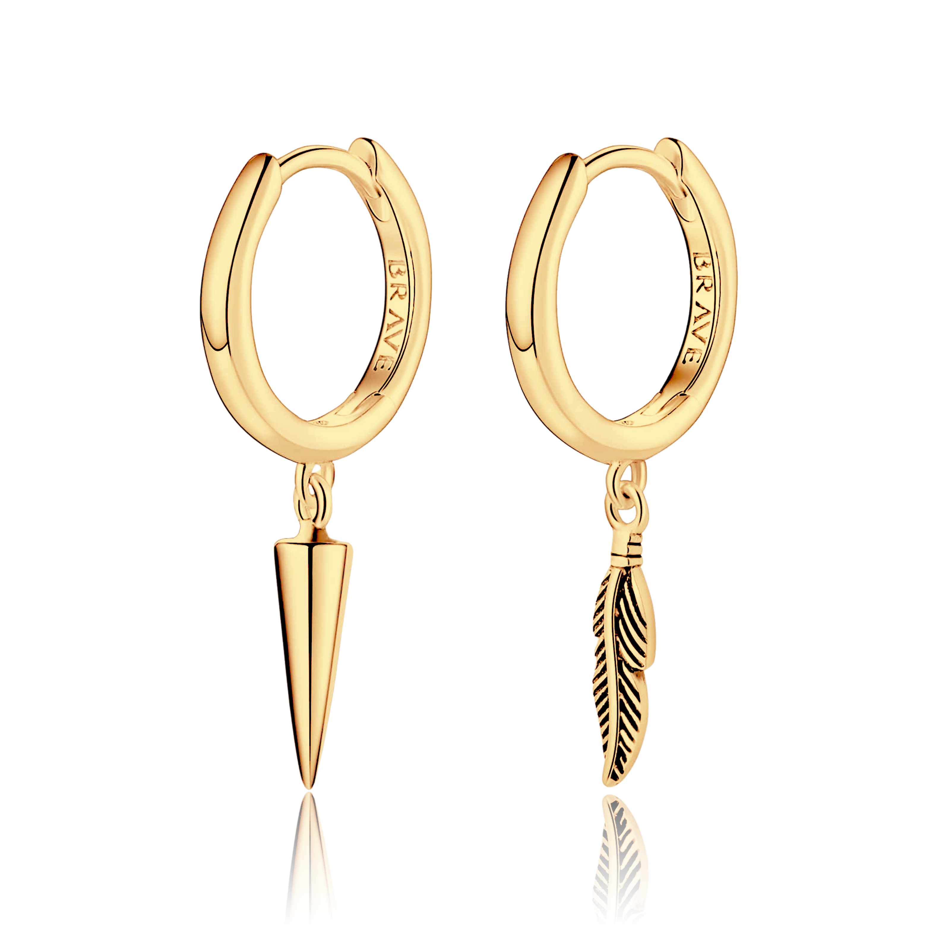 Boucles d'oreilles Homme BRAVE Erratique