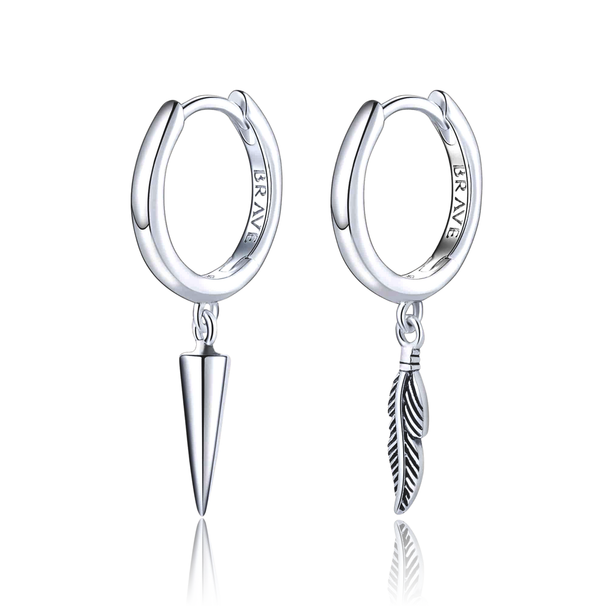 Boucles d'oreilles Homme BRAVE Erratique - LaMaisonDesBijoux