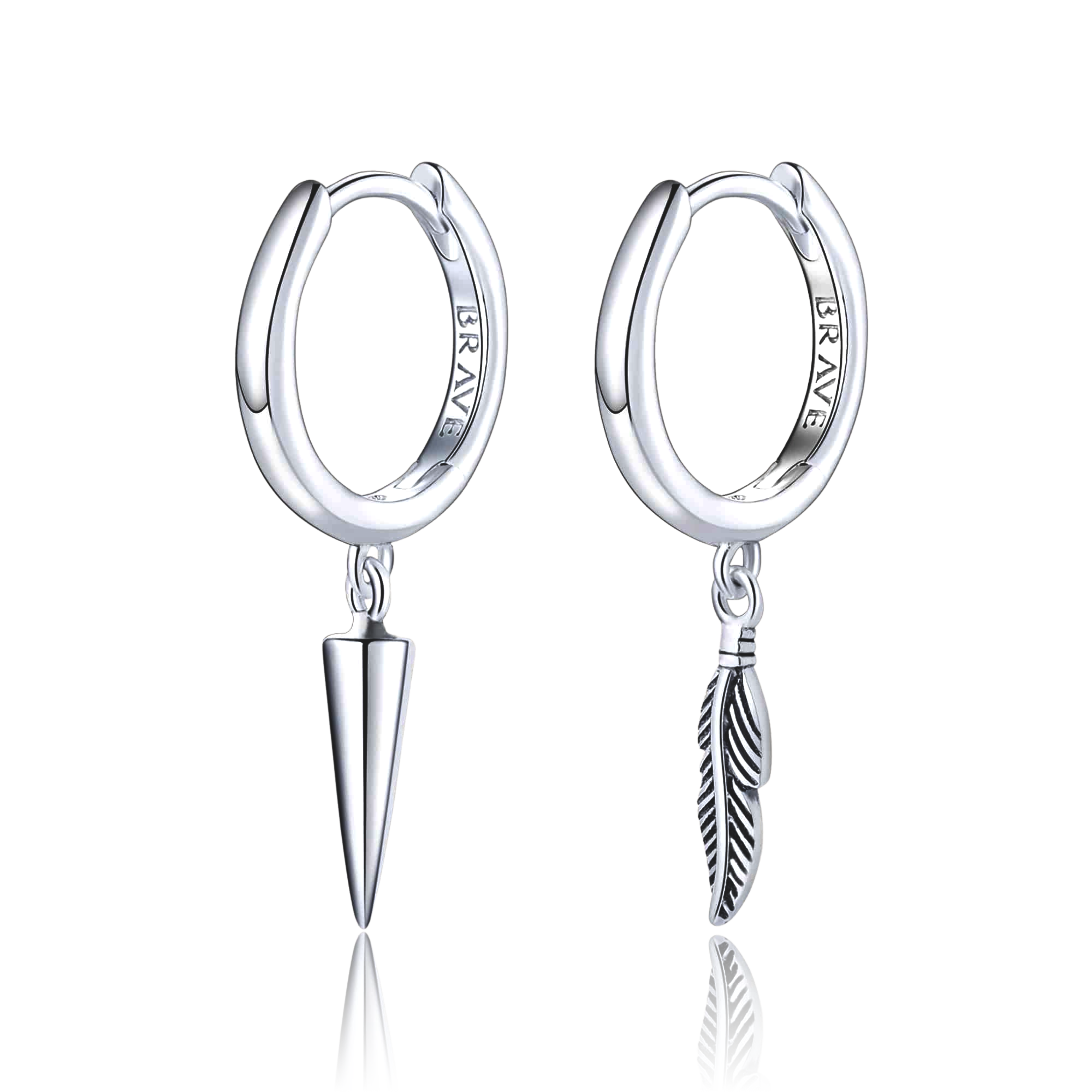 Boucles d'oreilles Homme BRAVE Erratique
