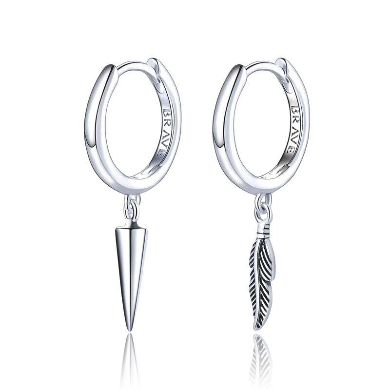 Boucles d'oreilles Homme BRAVE Erratique - LaMaisonDesBijoux