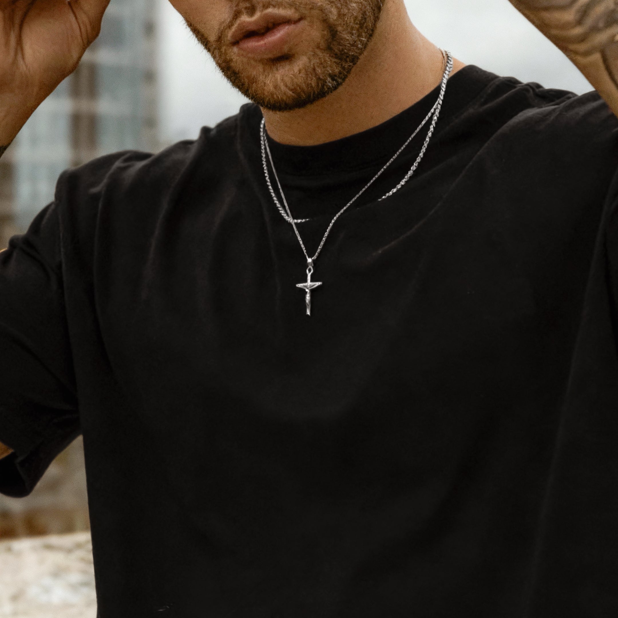 Collier Homme BRAVE Croix