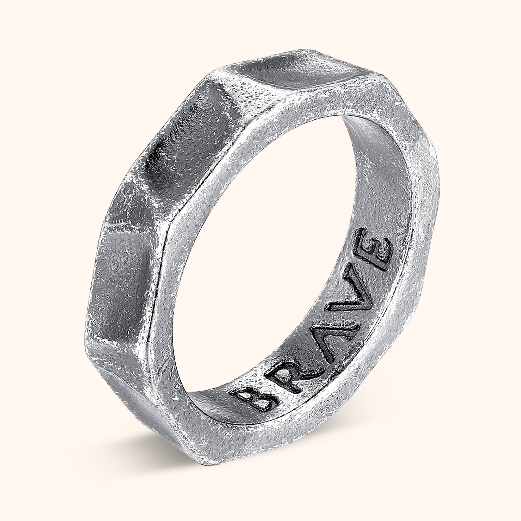 Bague Homme BRAVE "Chrome" - LaMaisonDesBijoux