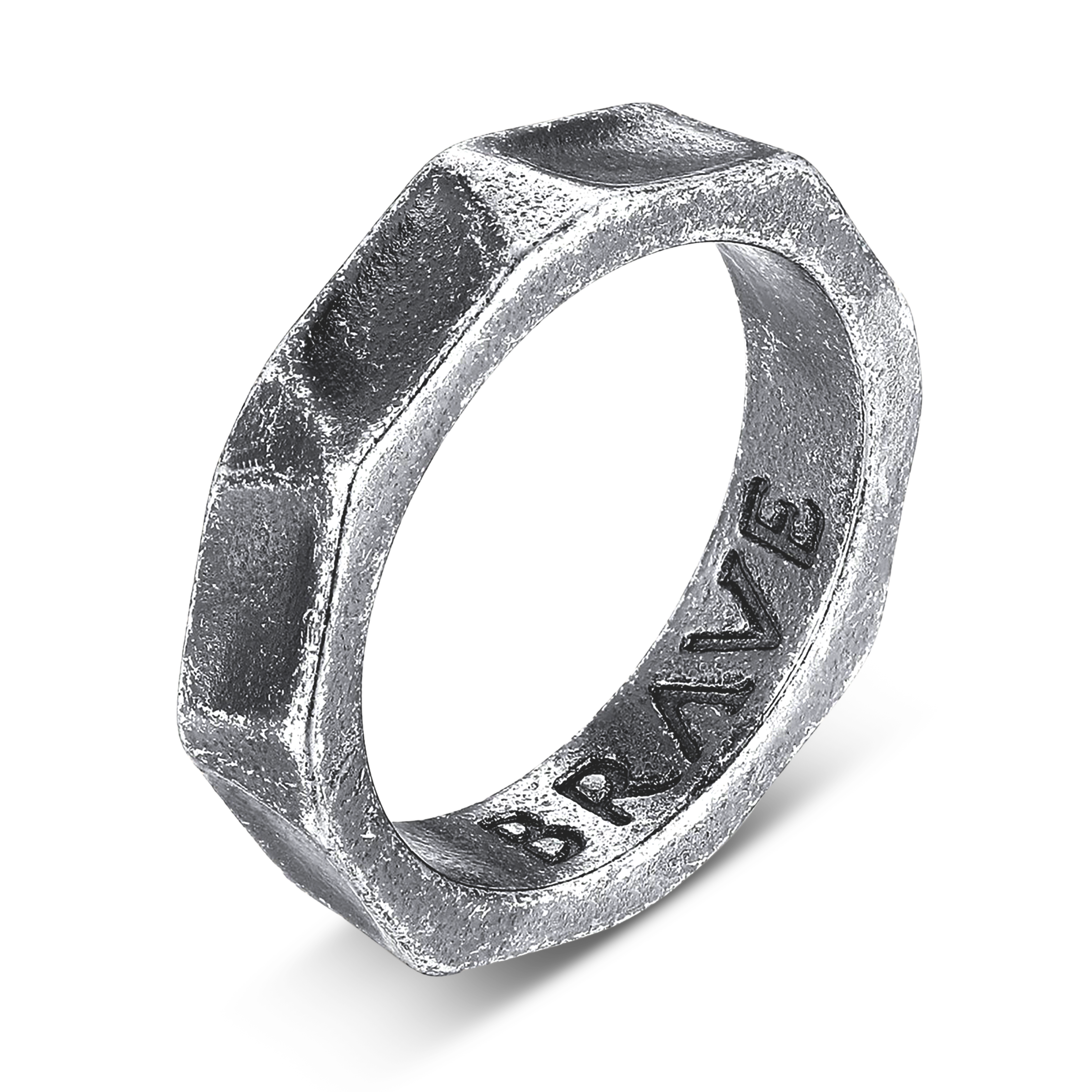 Bague Homme BRAVE Chrome