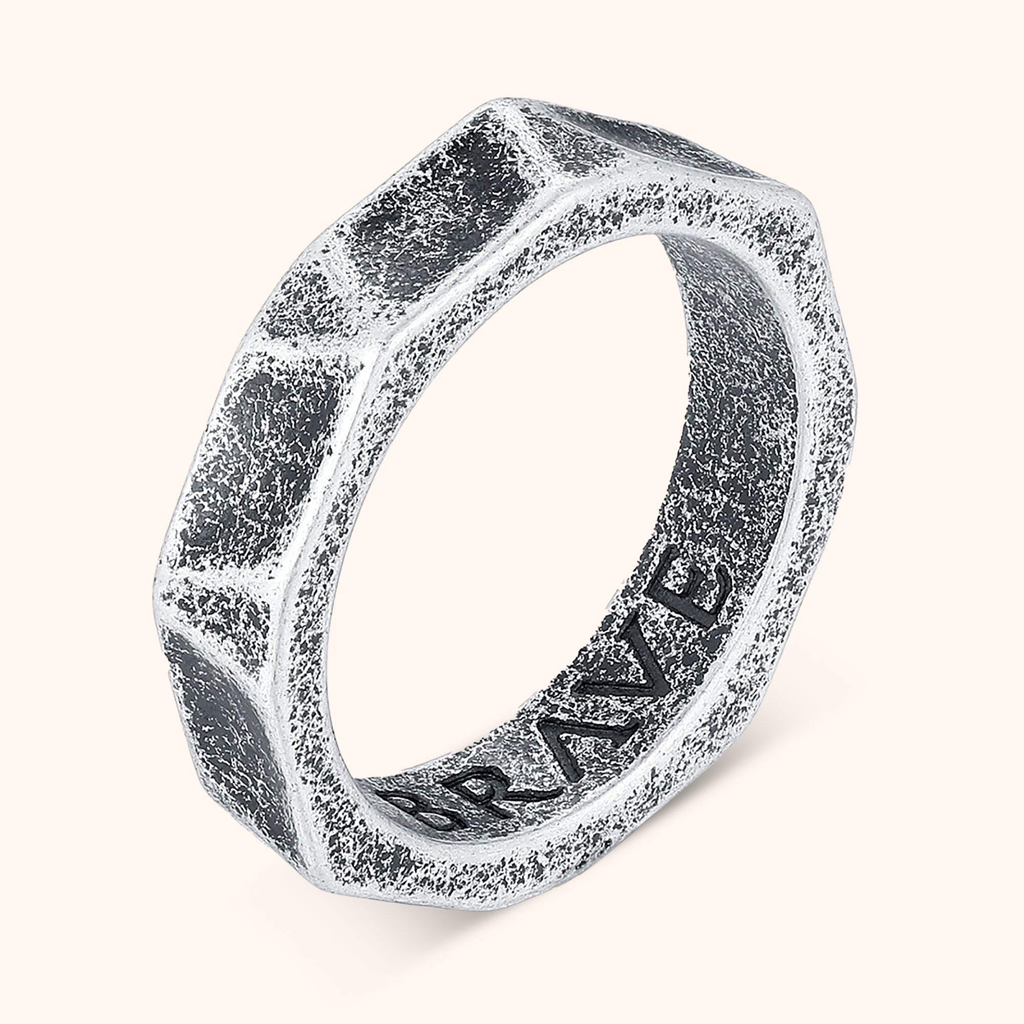 Bague Homme BRAVE "Chrome" - LaMaisonDesBijoux