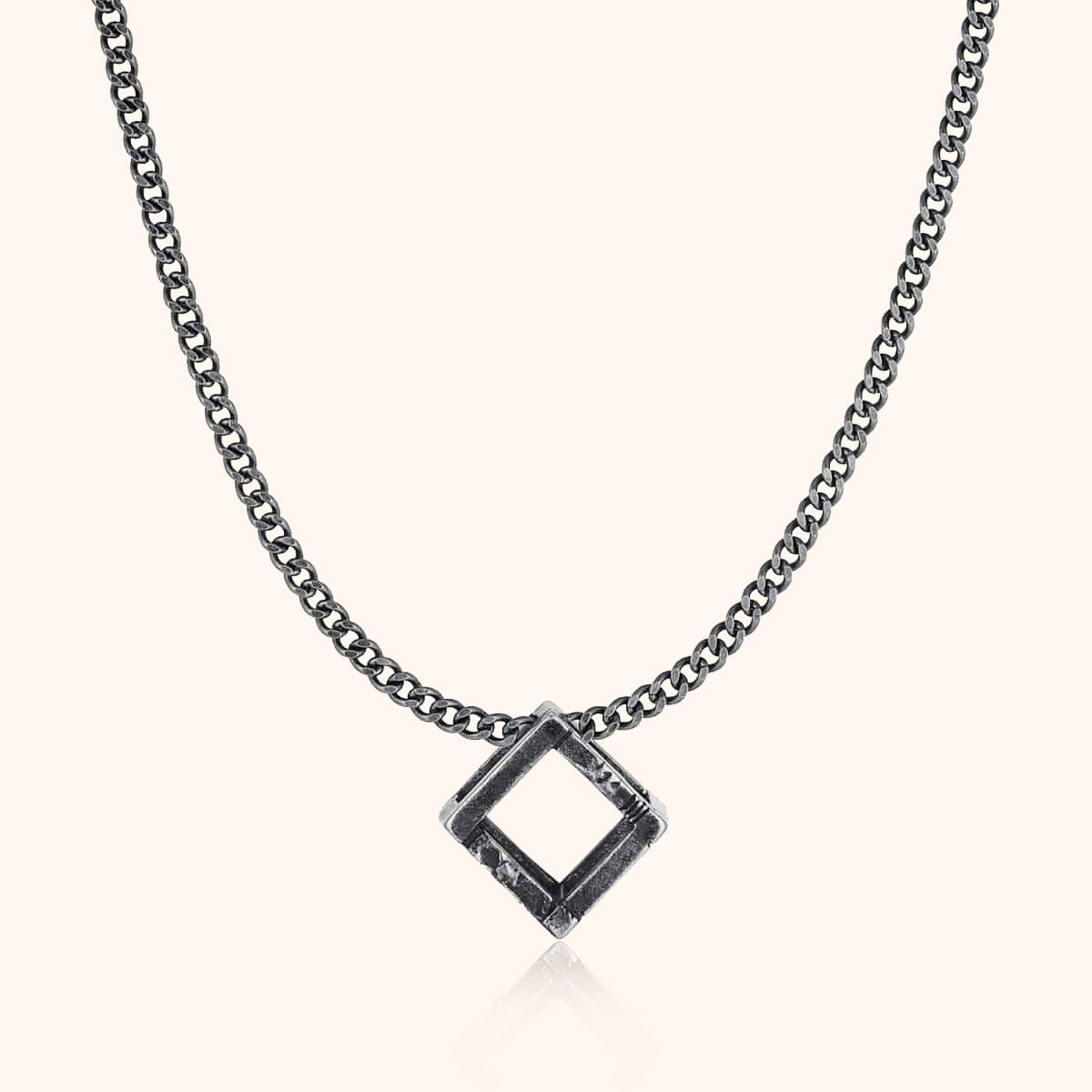 Collier Homme BRAVE "Losange" - LaMaisonDesBijoux