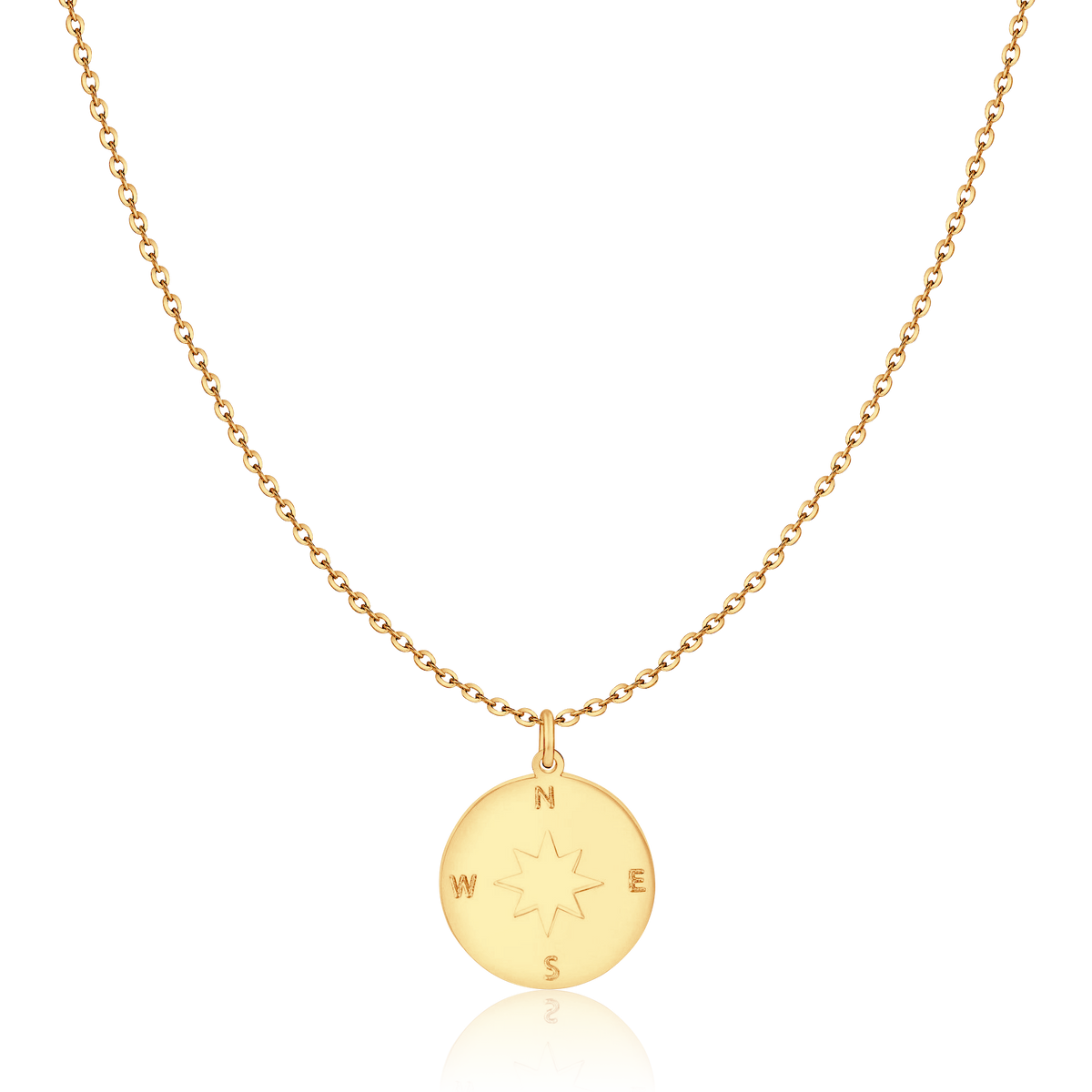 Kompassrose Halskette