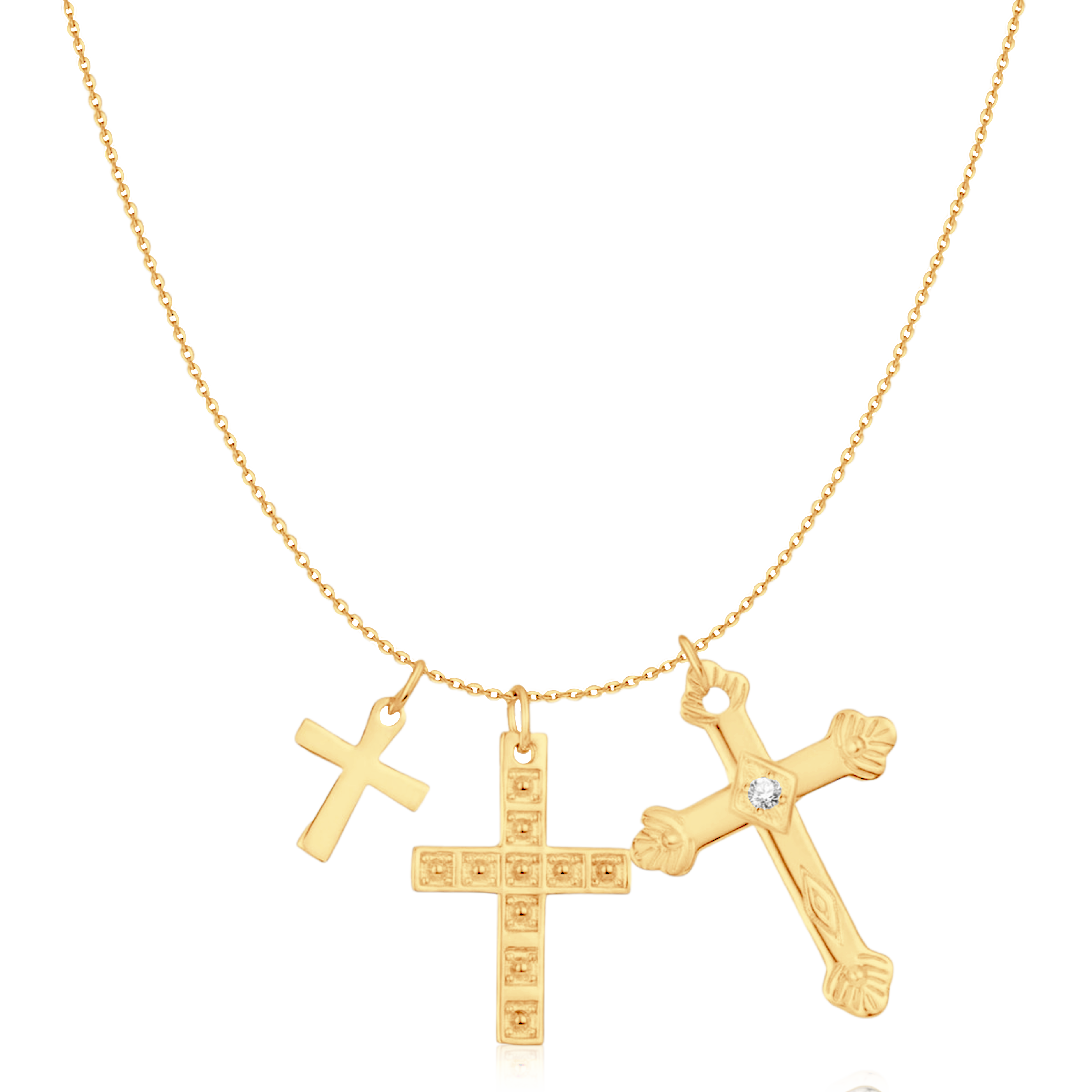Collier 3 Croix - LaMaisonDesBijoux