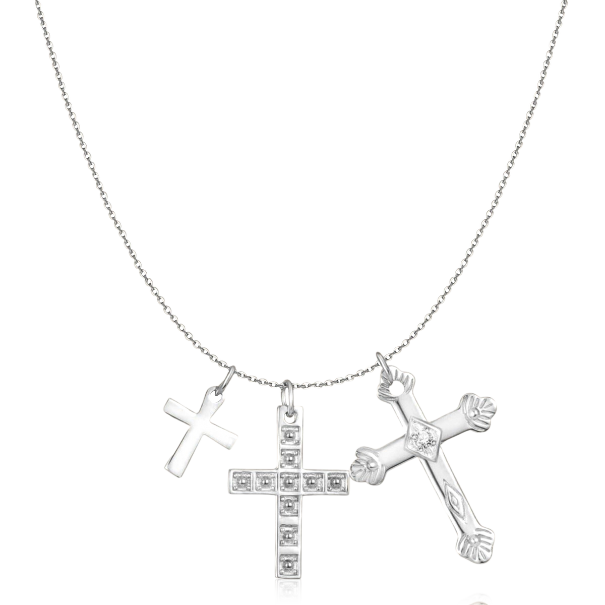 Collier 3 Croix - LaMaisonDesBijoux