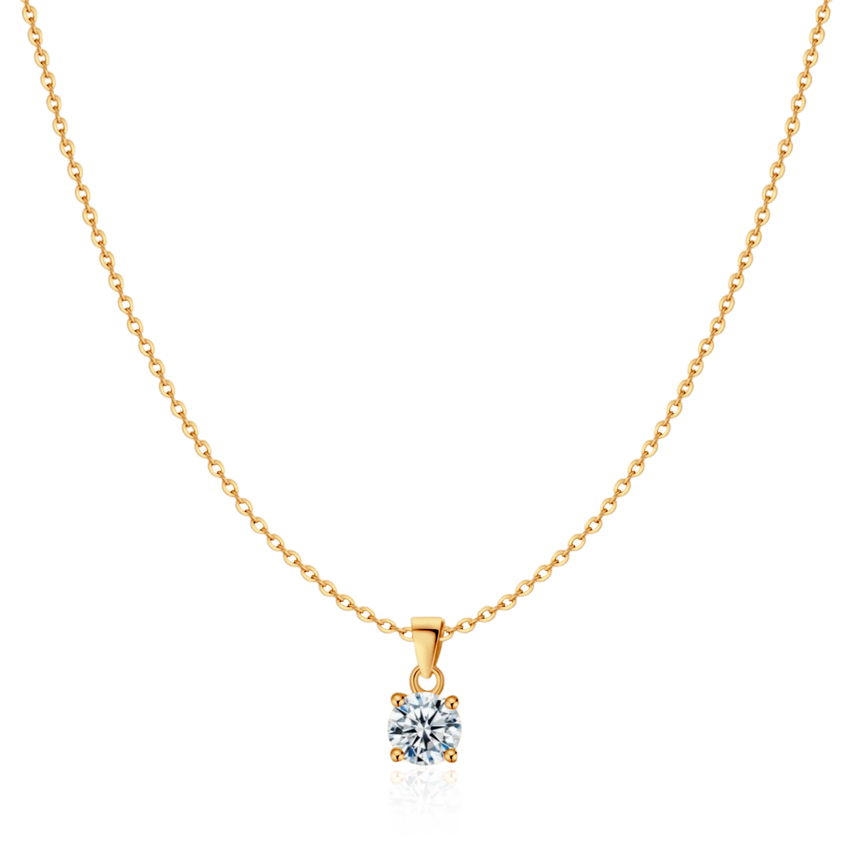 Große Zirkon-Halskette