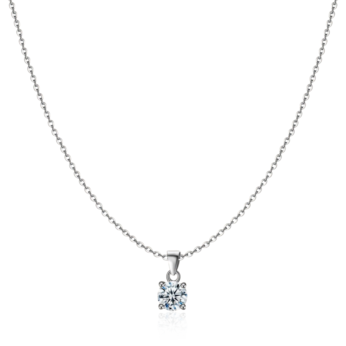 Große Zirkon-Halskette