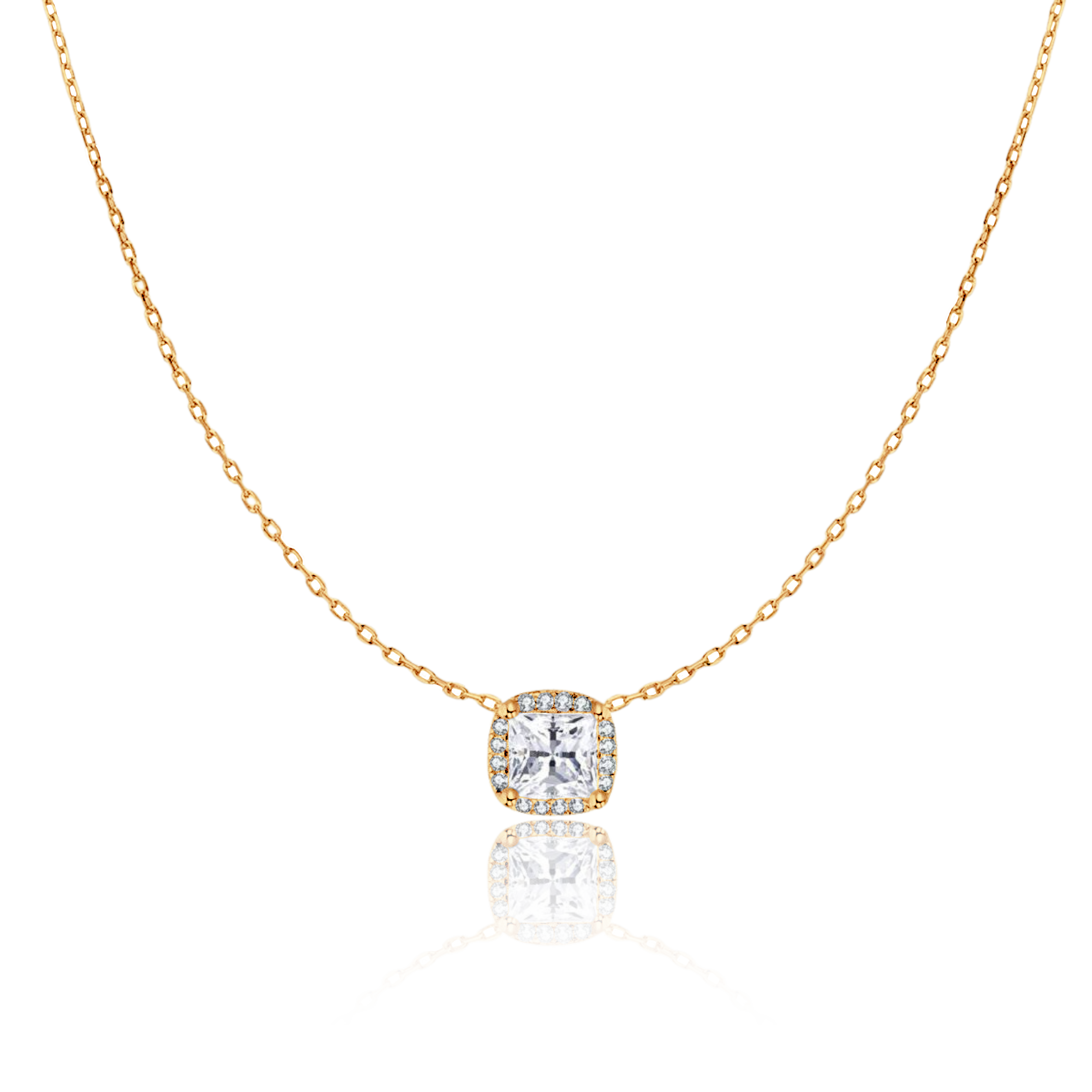 Collier Zircone Carrée - LaMaisonDesBijoux