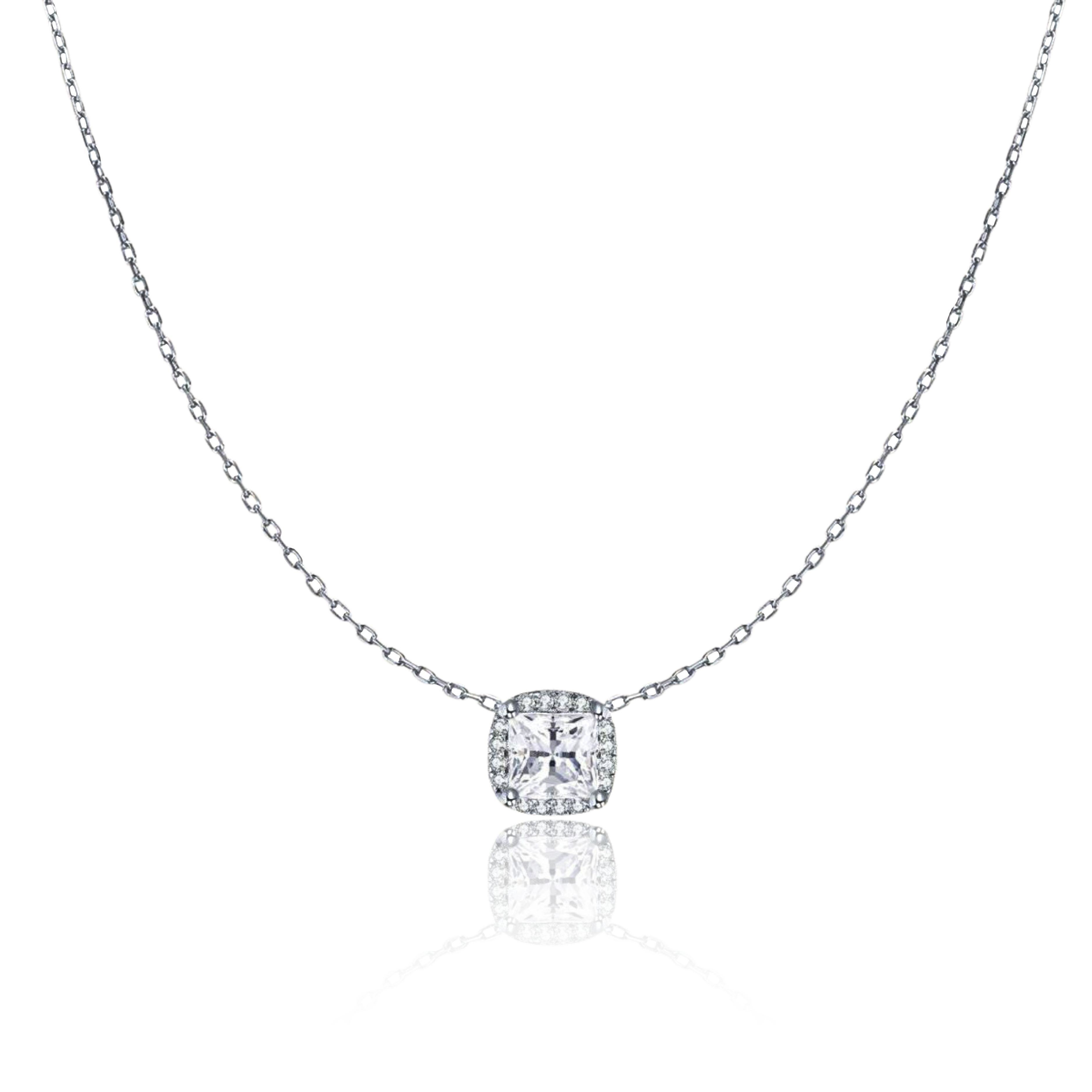 Collier Zircone Carrée - LaMaisonDesBijoux