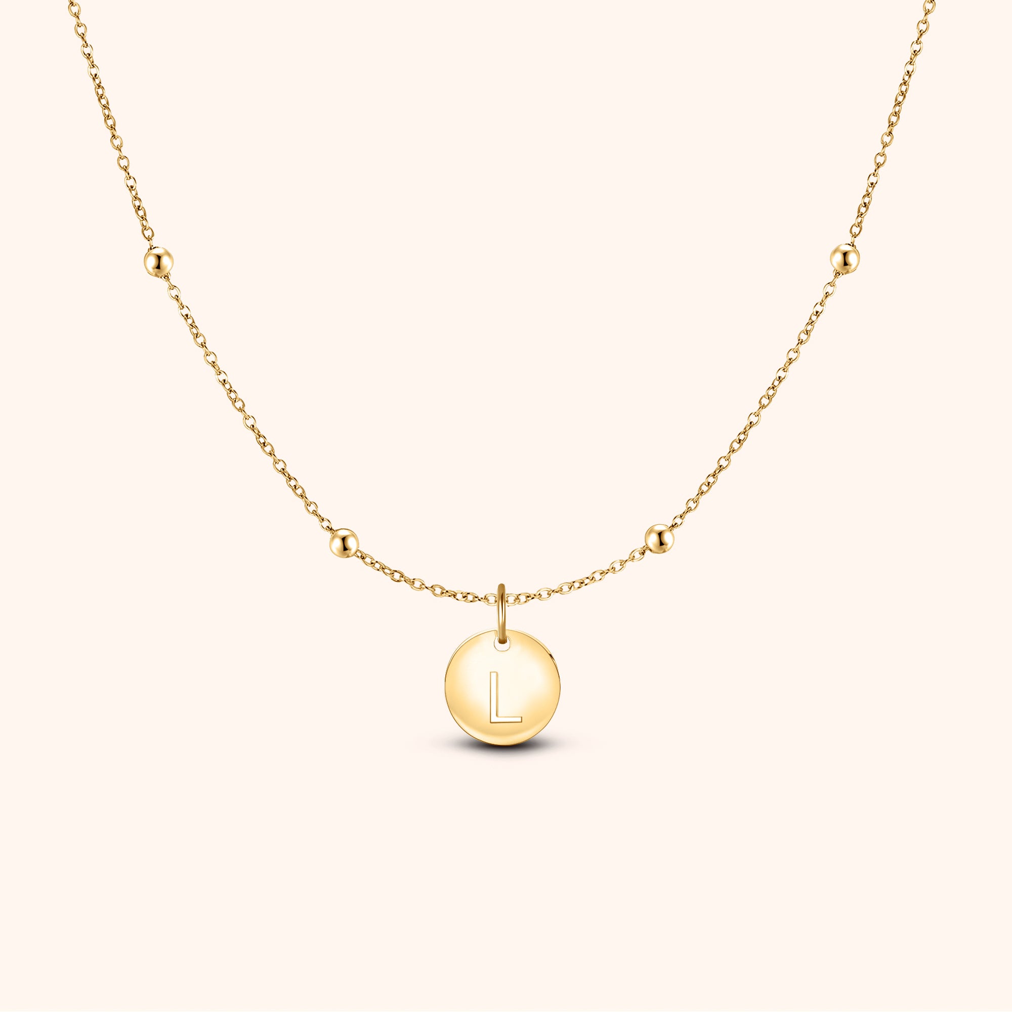 Collier Cercle Initiale - LaMaisonDesBijoux