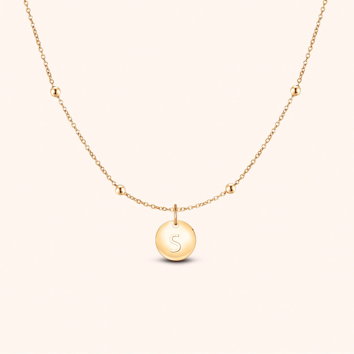 Collier Cercle Initiale - LaMaisonDesBijoux