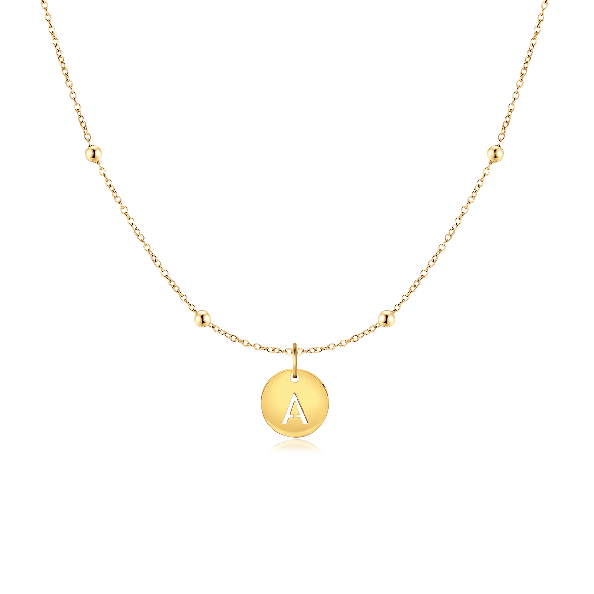 Collier Cercle Initiale - LaMaisonDesBijoux