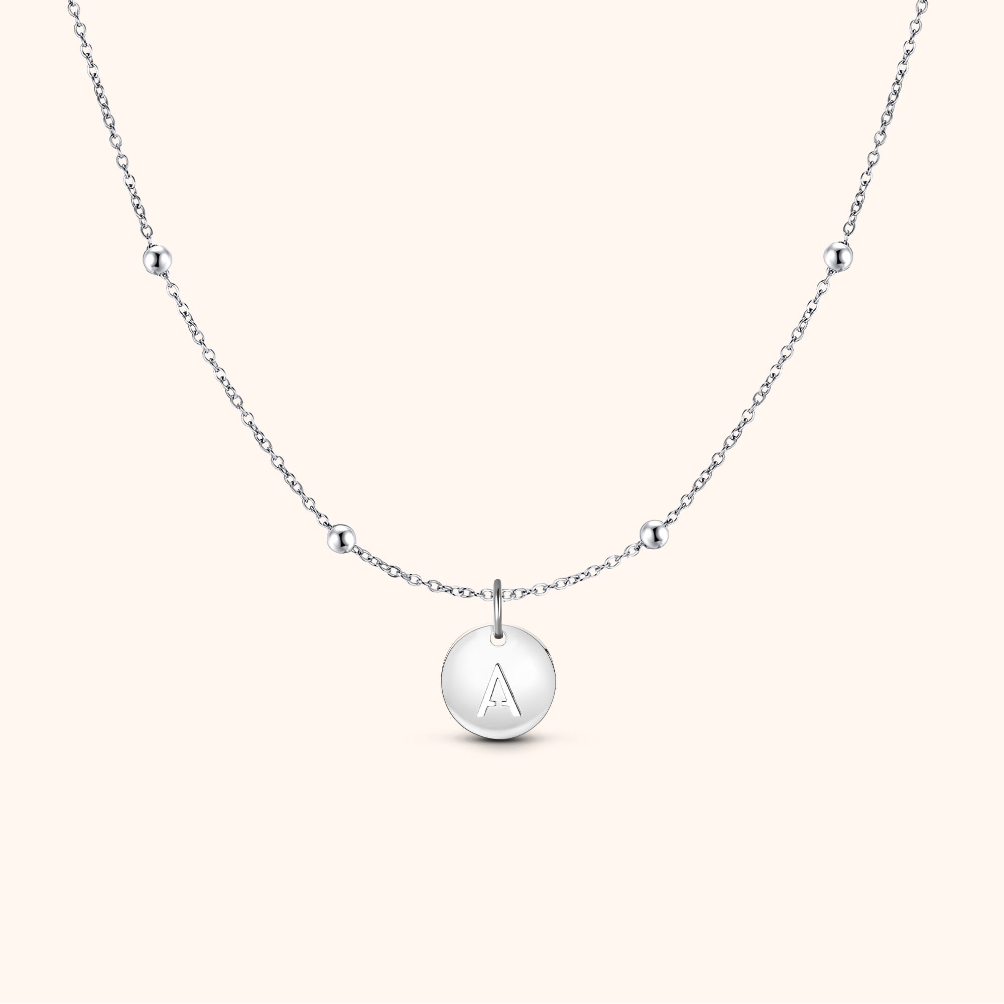 Collier Cercle Initiale - LaMaisonDesBijoux