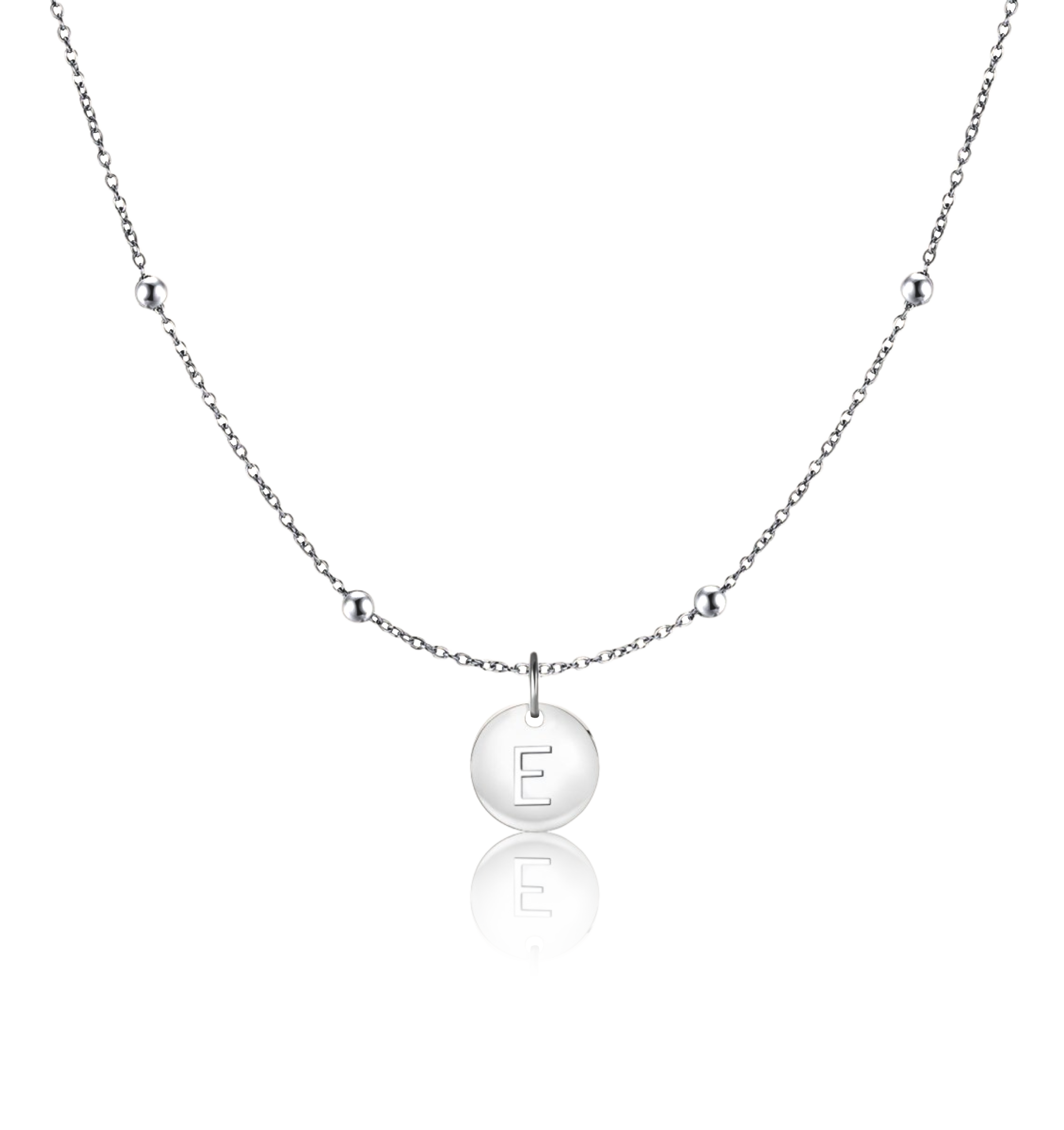 Initialen-Kreis-Halskette