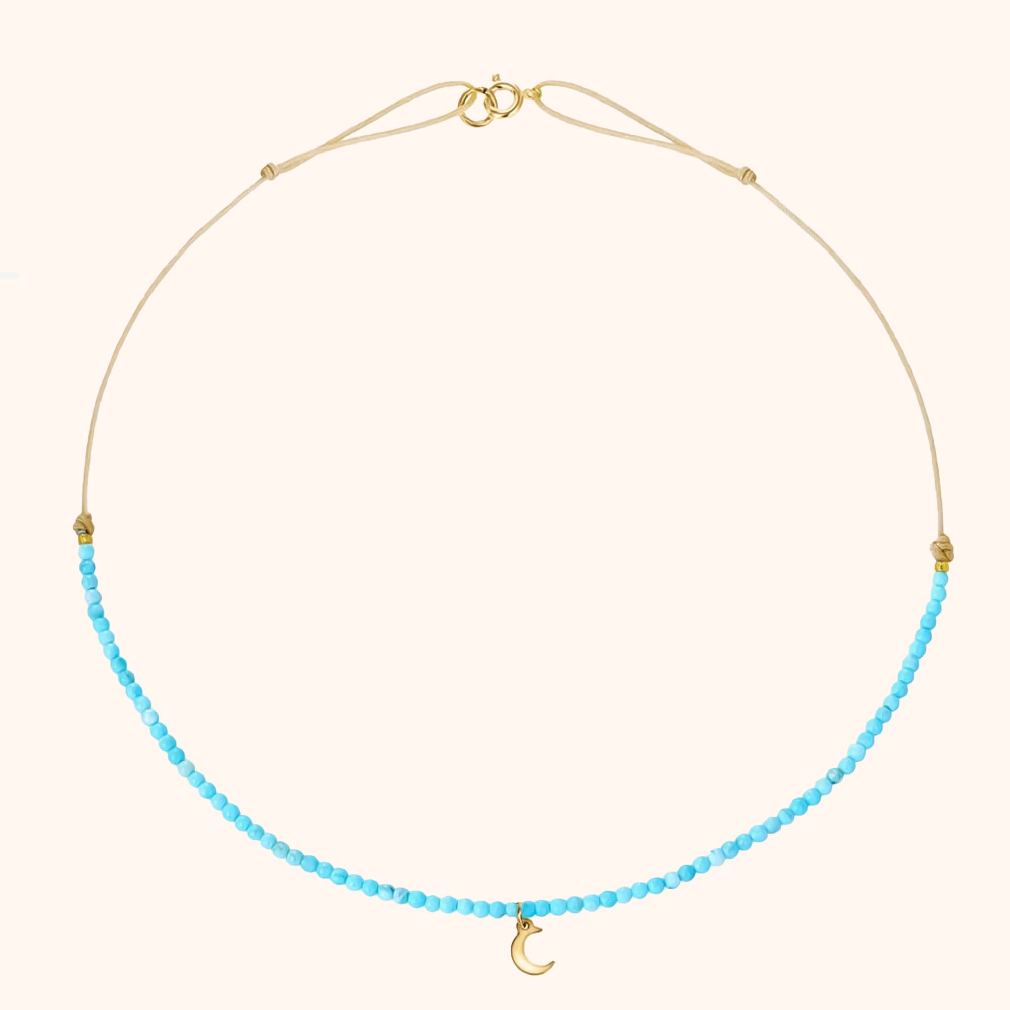 Collier "Lune Turquoise" - LaMaisonDesBijoux