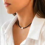 Collier "Perle Monochrome" - LaMaisonDesBijoux