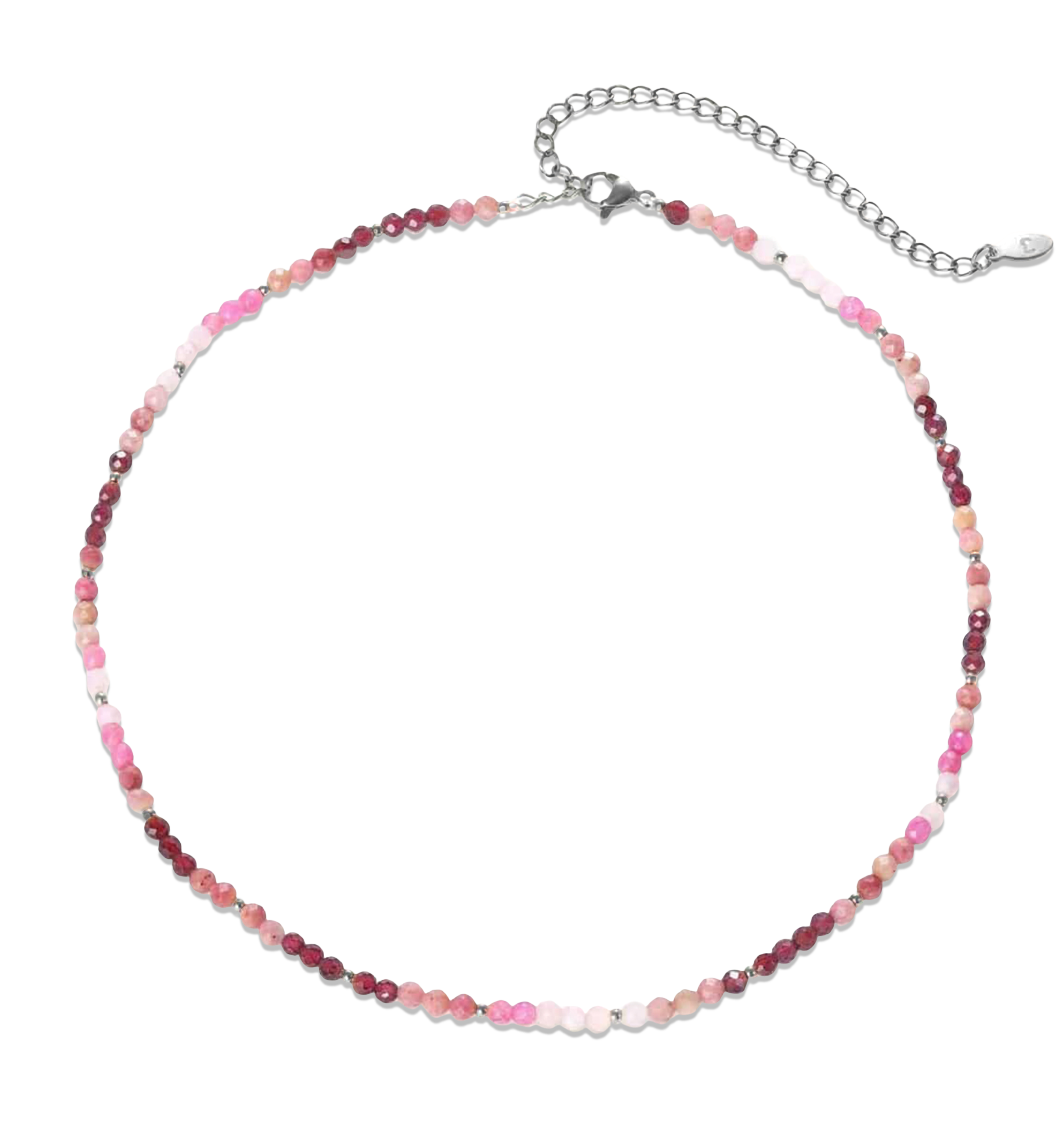 Lila Kristall Halskette